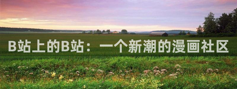 看韩漫画用什么软件最好免费版：B站上的B站：一个新潮的漫画社区
