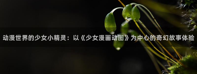 羞羞韩漫在线漫画：动漫世界的少女小精灵：以《少女漫画动图》为中心的奇幻故事体验